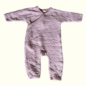 Burts Bees Baby quilted kimono romper
